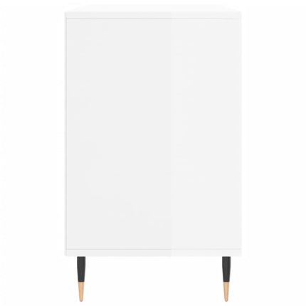skoreol 102x36x60 cm konstrueret træ hvid højglans