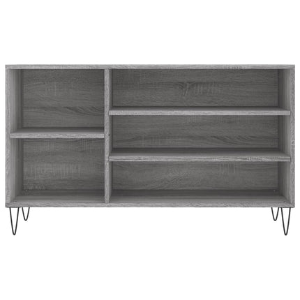 skoskab 102x36x60 cm konstrueret træ grå sonoma-eg