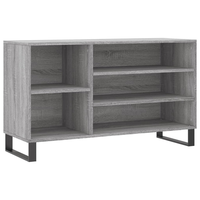 skoskab 102x36x60 cm konstrueret træ grå sonoma-eg