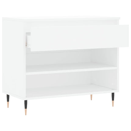 skoreol 70x36x60 cm konstrueret træ hvid