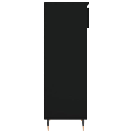 skoreol 40x36x105 cm konstrueret træ sort