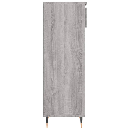 skoskab 40x36x105 cm konstrueret træ grå sonoma-eg