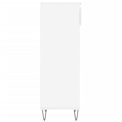 skoreol 40x36x105 cm konstrueret træ hvid højglans