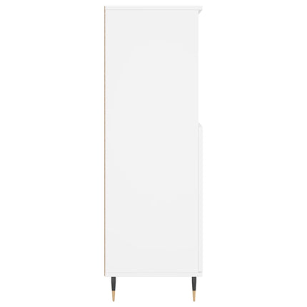 skab 60x36x110 cm konstrueret træ hvid