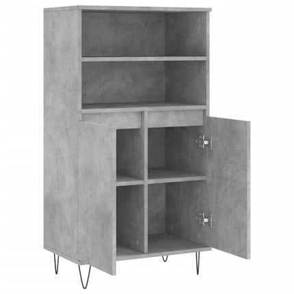skab 60x36x110 cm konstrueret træ Betongrå