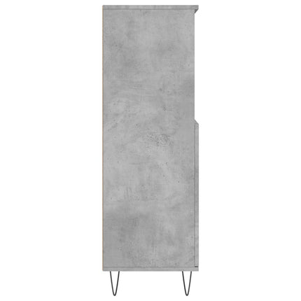 skab 60x36x110 cm konstrueret træ Betongrå