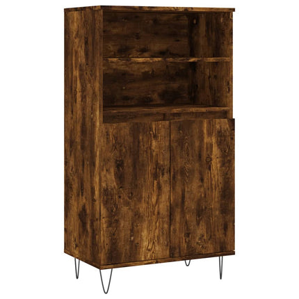 skab 60x36x110 cm konstrueret træ Røget egetræ