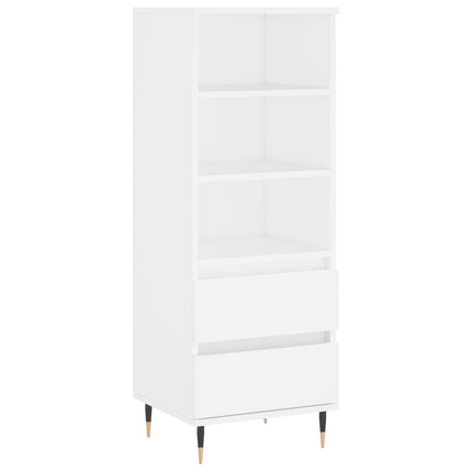 højskab 40x36x110 cm konstrueret træ hvid