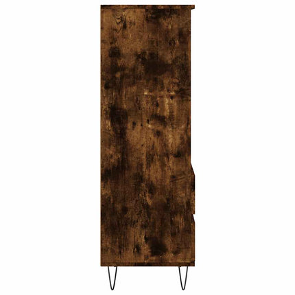 skab 40x36x110 cm konstrueret træ røget egetræ