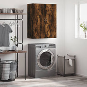 vægskab 69,5x34x90 cm konstrueret træ røget sonoma-eg