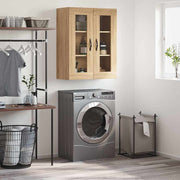 vægskab 69,5x34x90 cm konstrueret træ sonoma-eg