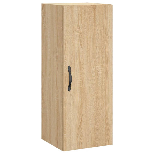 vægskab 34,5x34x90 cm konstrueret træ sonoma-eg