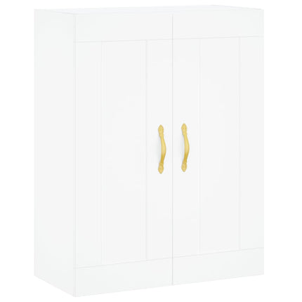 vægskab 69,5x34x90 cm konstrueret træ hvid