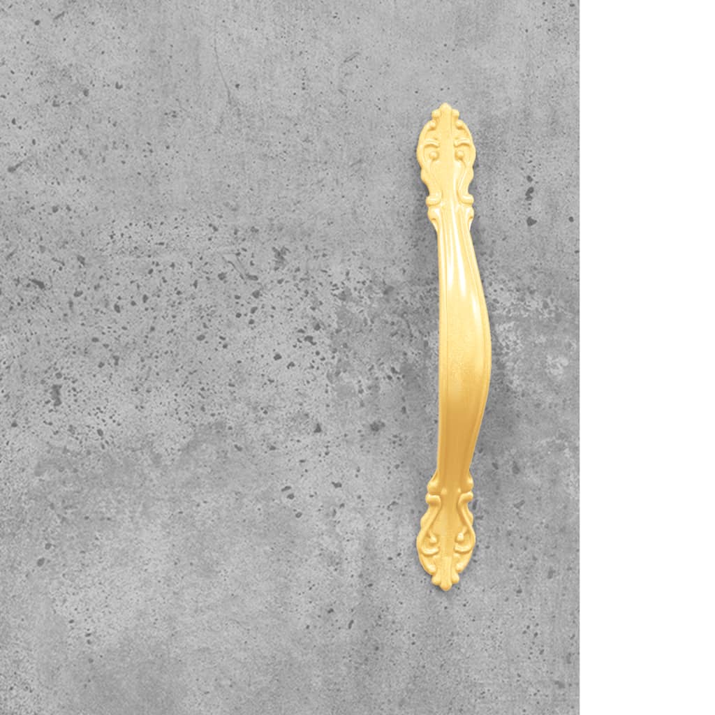 vægskab 69,5x34x90 cm konstrueret træ betongrå