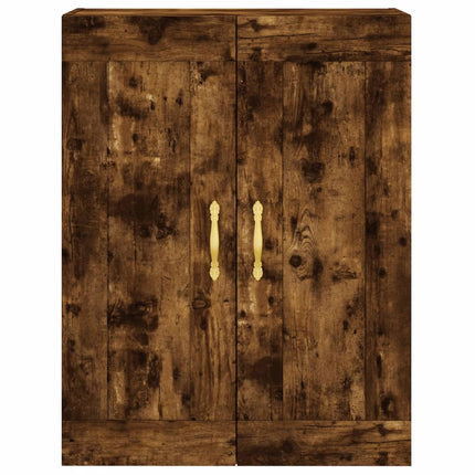 vægskab 69,5x34x90 cm konstrueret træ røget sonoma-eg