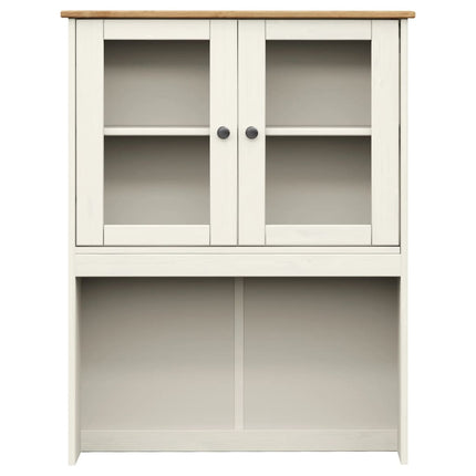skænk VIGO 80x40x176 cm massivt fyrretræ hvid