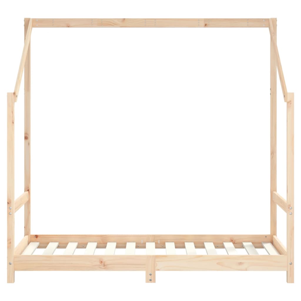sengeramme til juniorseng 80x160 cm massivt fyrretræ