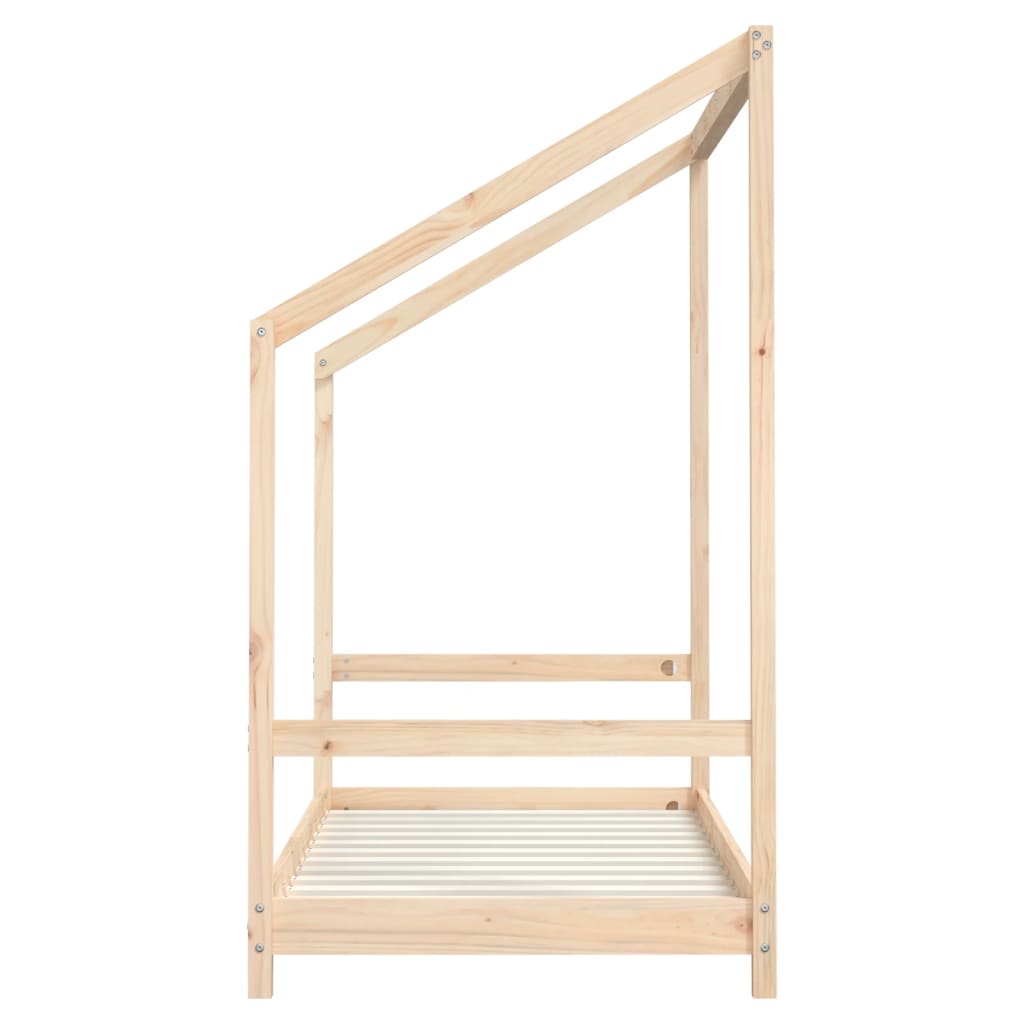 sengeramme til juniorseng 80x160 cm massivt fyrretræ