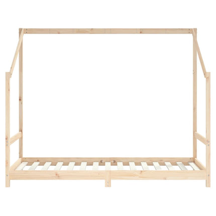 sengeramme til juniorseng 90x190 cm massivt fyrretræ