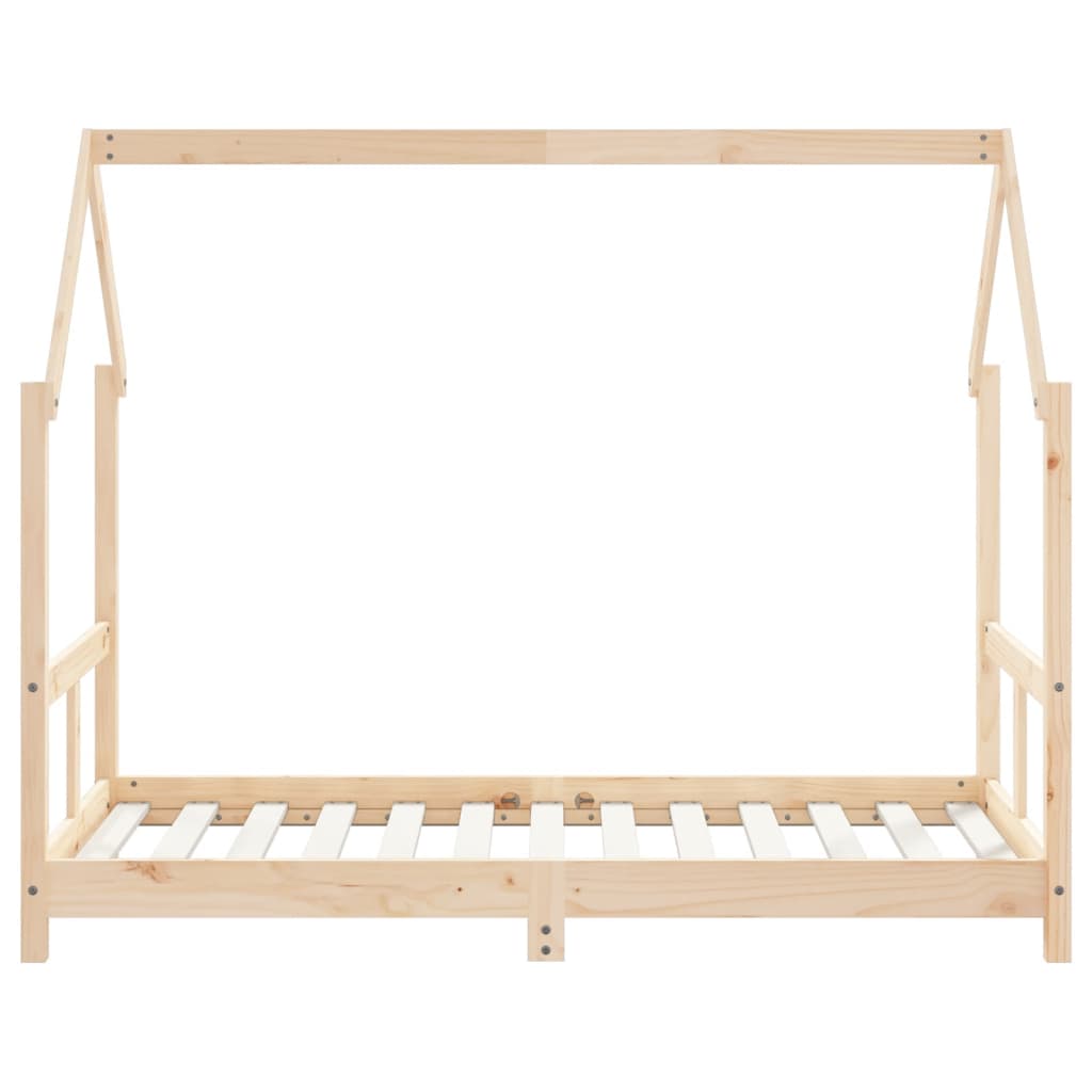 sengeramme til juniorseng 80x160 cm massivt fyrretræ