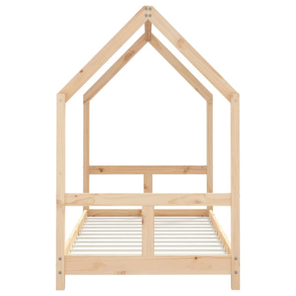 sengeramme til juniorseng 80x160 cm massivt fyrretræ