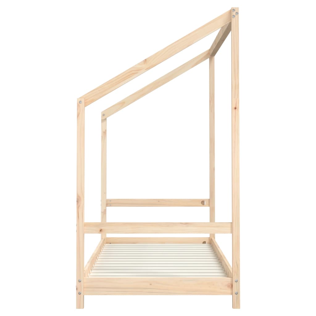 sengeramme til juniorseng 2x(80x200) cm massivt fyrretræ