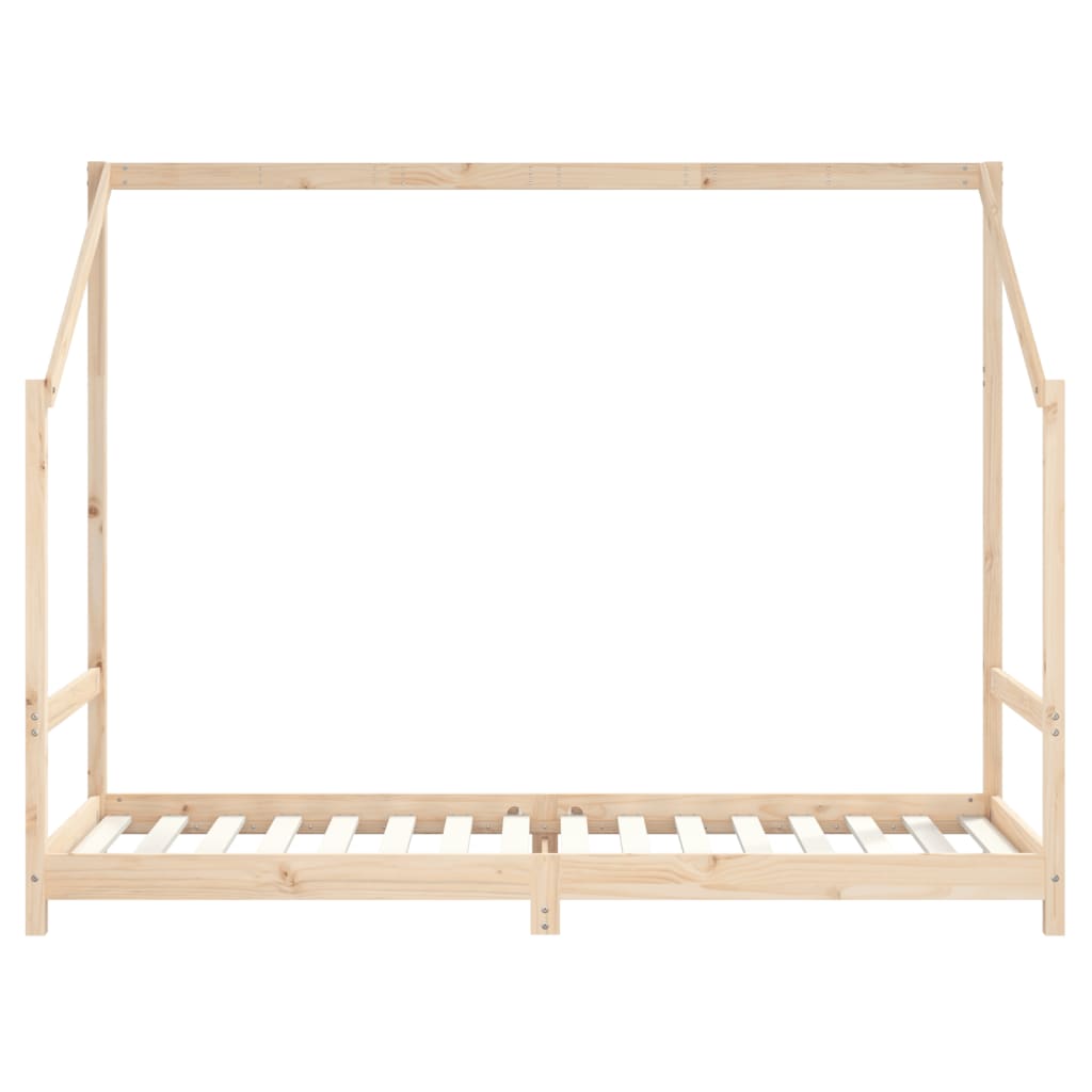 sengeramme til juniorseng 2x(80x200) cm massivt fyrretræ