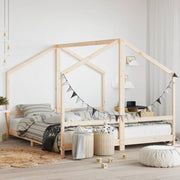 sengeramme til juniorseng 2x(90x200) cm massivt fyrretræ