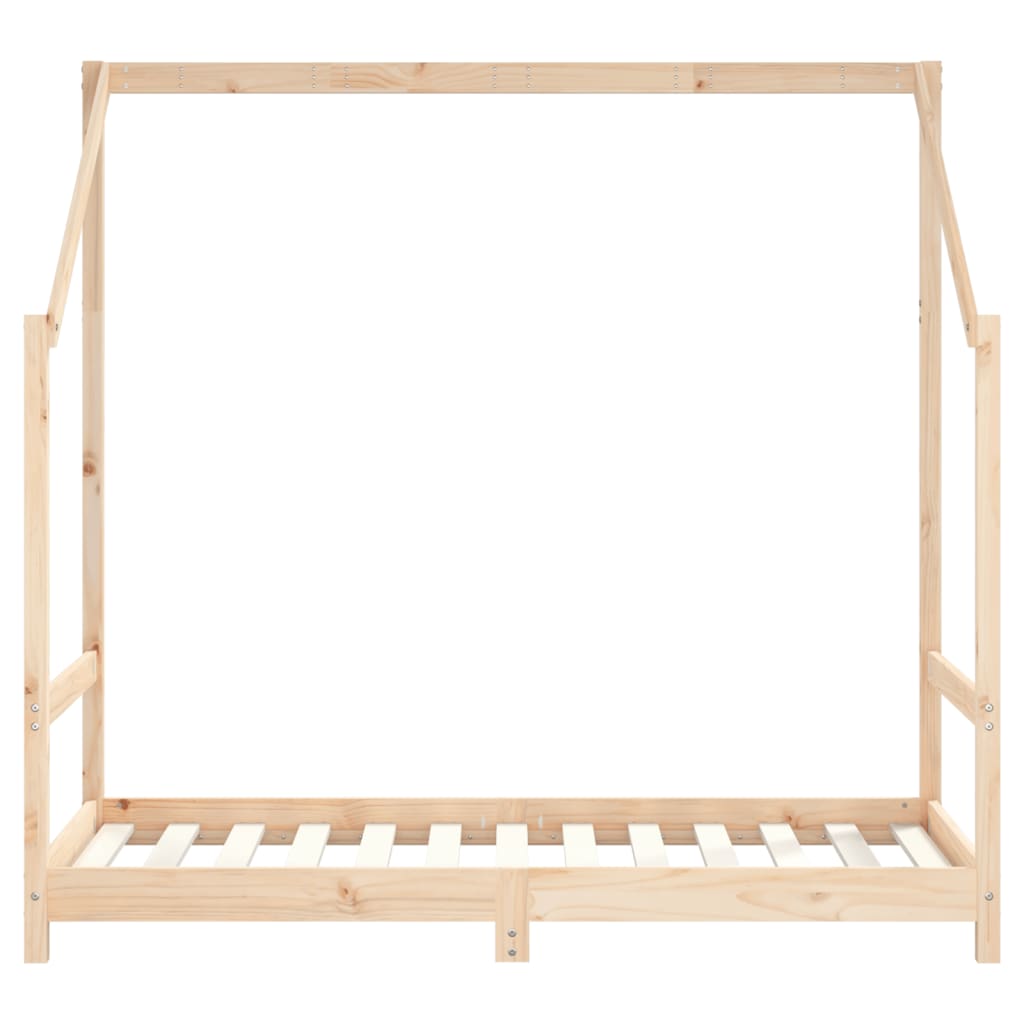 sengeramme til juniorseng 2x(80x160) cm massivt fyrretræ