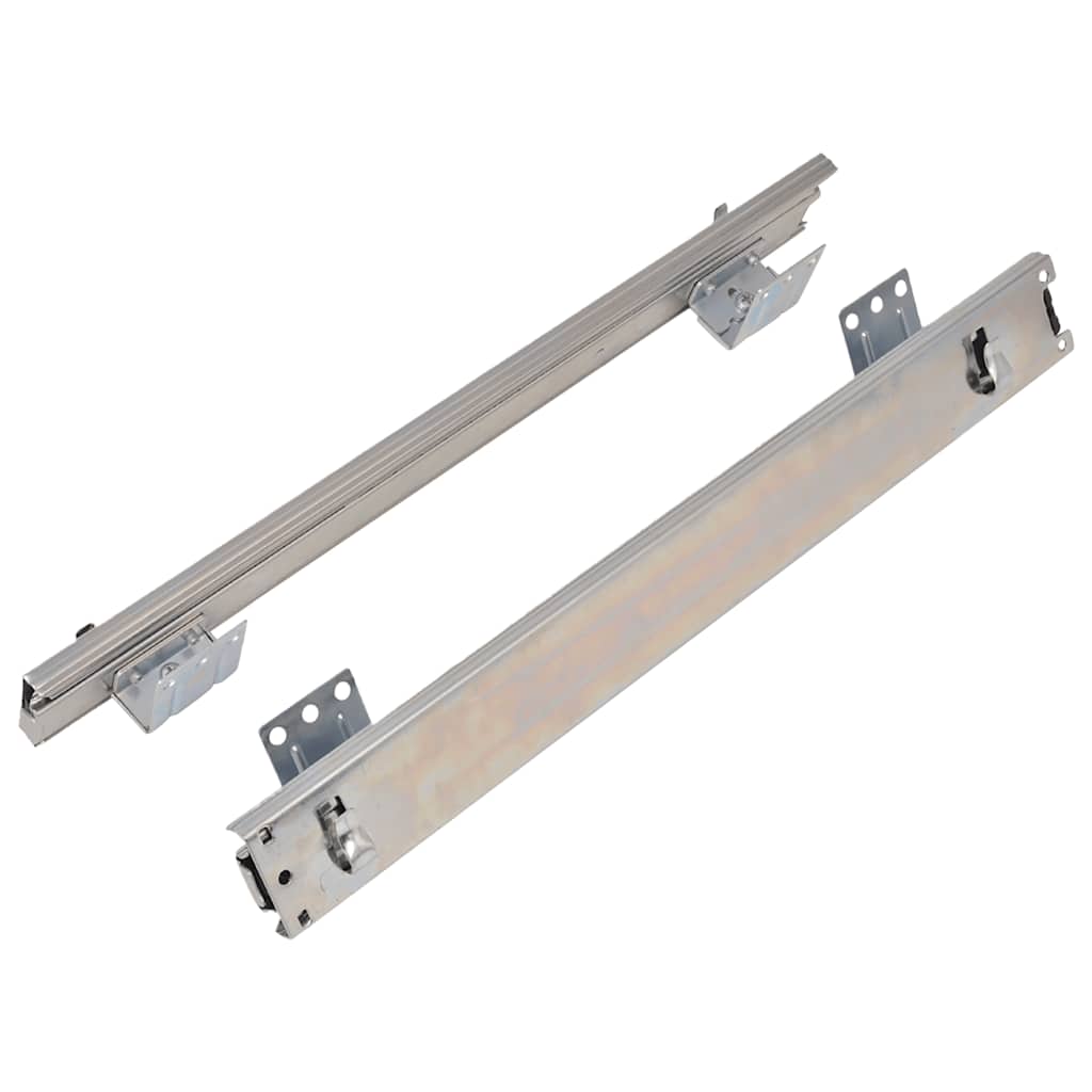 udtrækkelige trådkurve 2 stk. 45 cm sølvfarvet