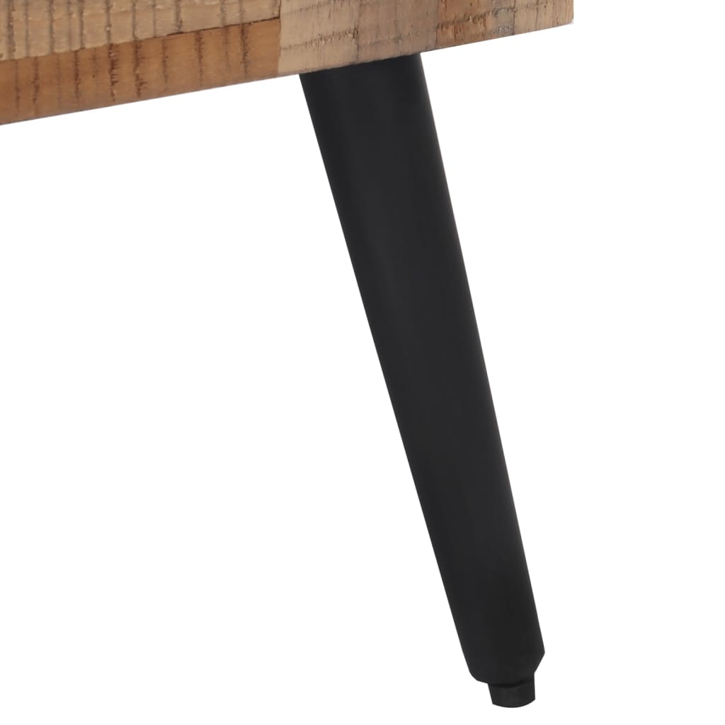 bænk 110x35x45 cm massivt genbrugsteak