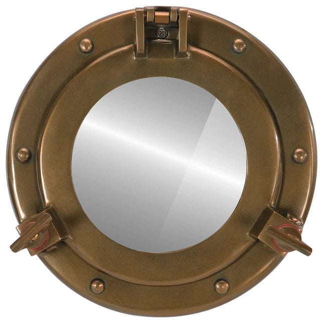 koøjespejl diam. 23 cm væghængt aluminium og glas