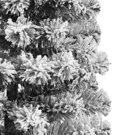 kunstigt juletræ med sne 150 cm hængslet