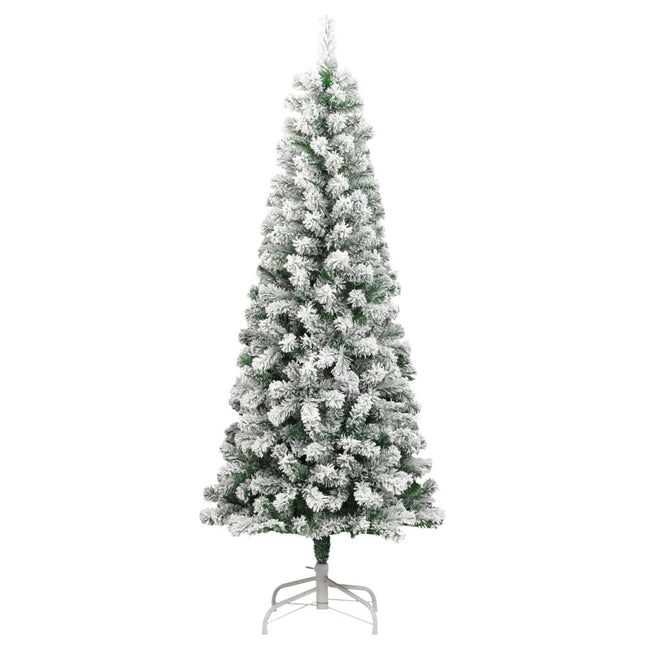 kunstigt juletræ med sne 240 cm hængslet