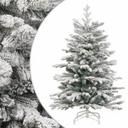 kunstigt juletræ med sne 150 cm hængslet