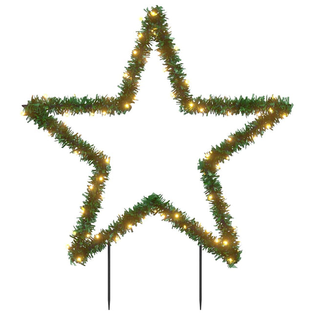 julestjerne med jordspyd 80 LED'er 60 cm