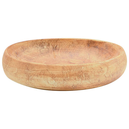 håndvask til bordplade 59x40x15 cm oval keramik brun