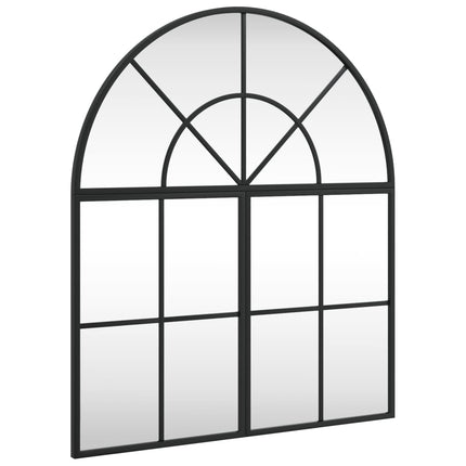 vægspejl 60x70 cm buet jern sort