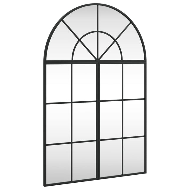 vægspejl 60x90 cm buet jern sort