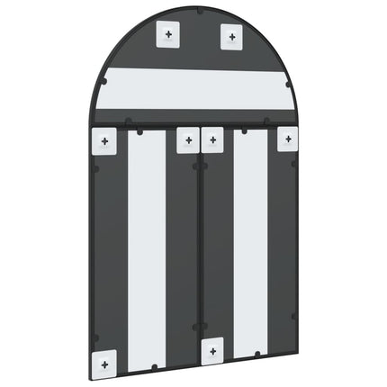 vægspejl 60x90 cm buet jern sort
