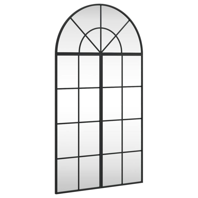 vægspejl 60x110 cm buet jern sort