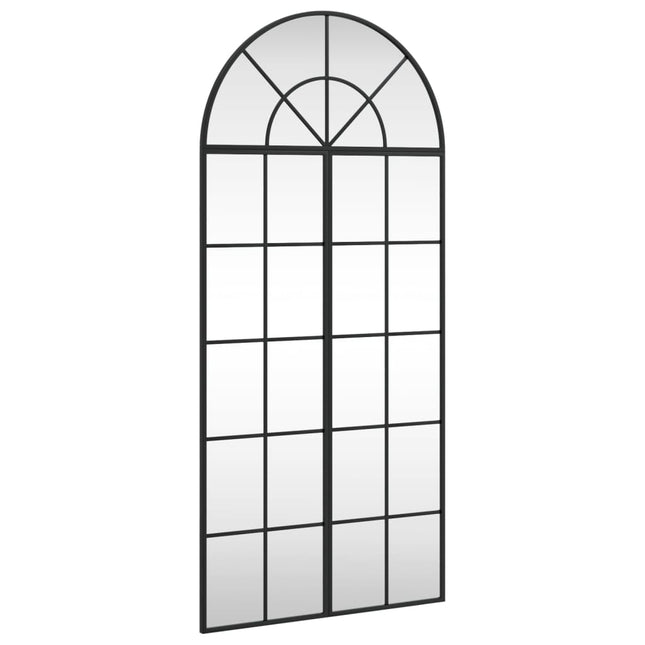 vægspejl 60x130 cm buet jern sort