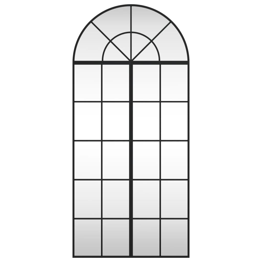 vægspejl 60x130 cm buet jern sort