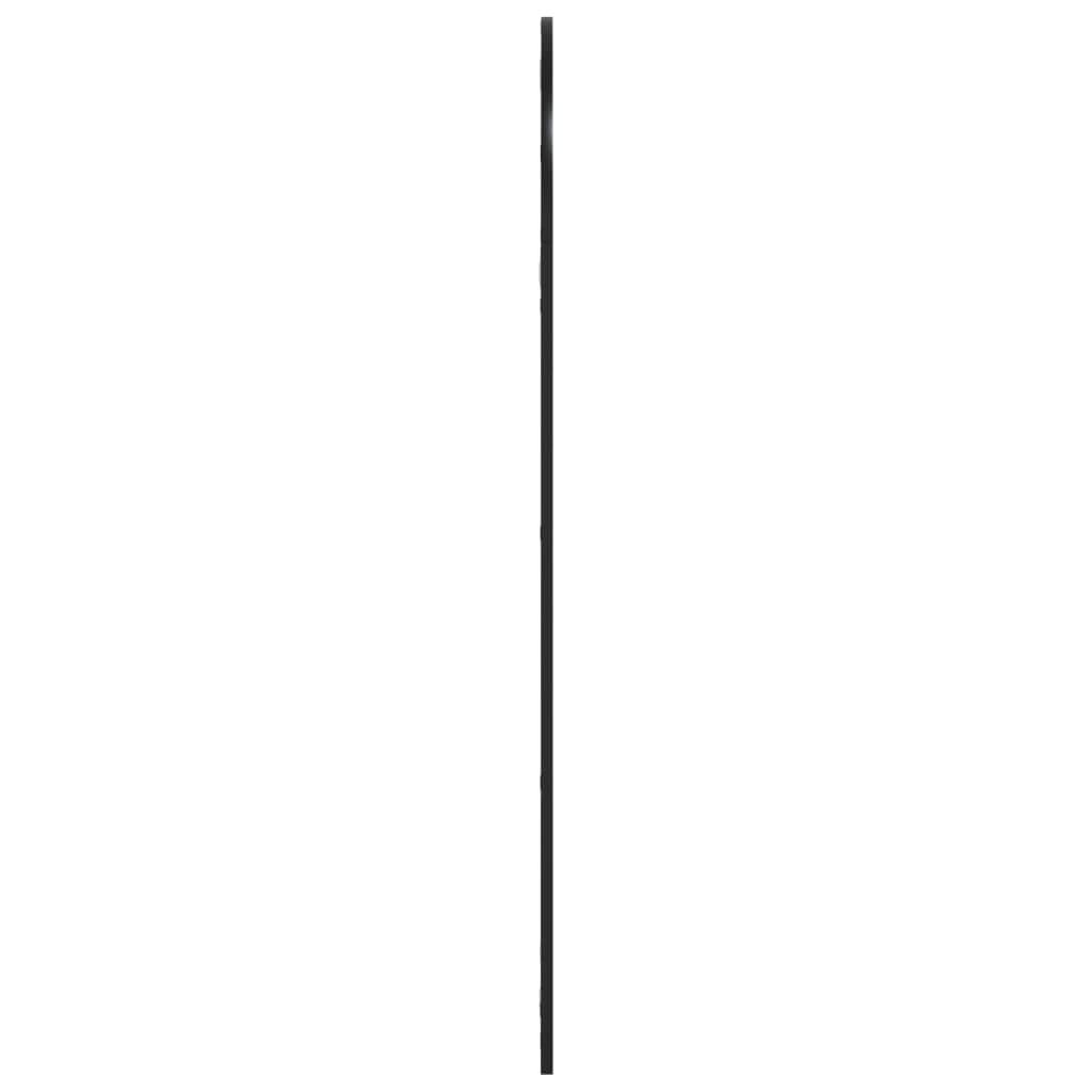 vægspejl 60x130 cm buet jern sort
