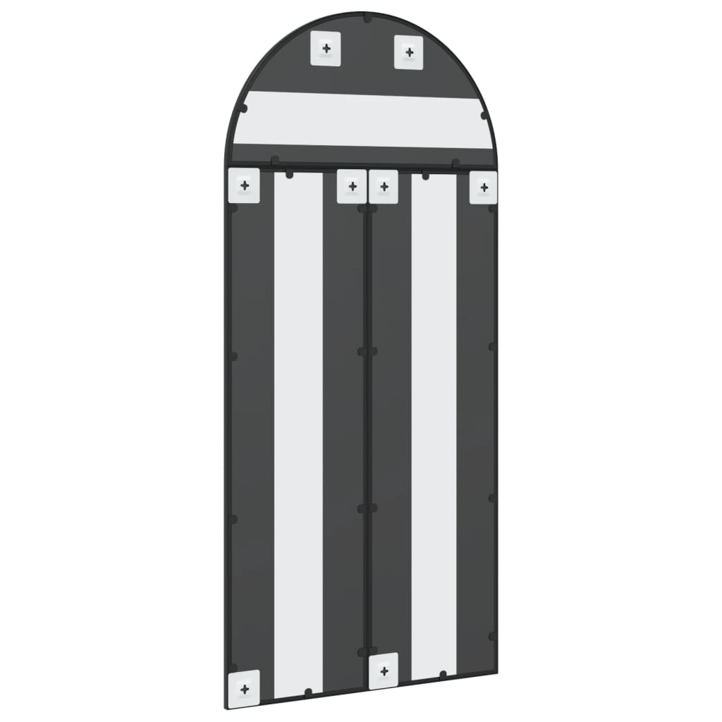 vægspejl 60x130 cm buet jern sort