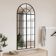 vægspejl 60x130 cm buet jern sort