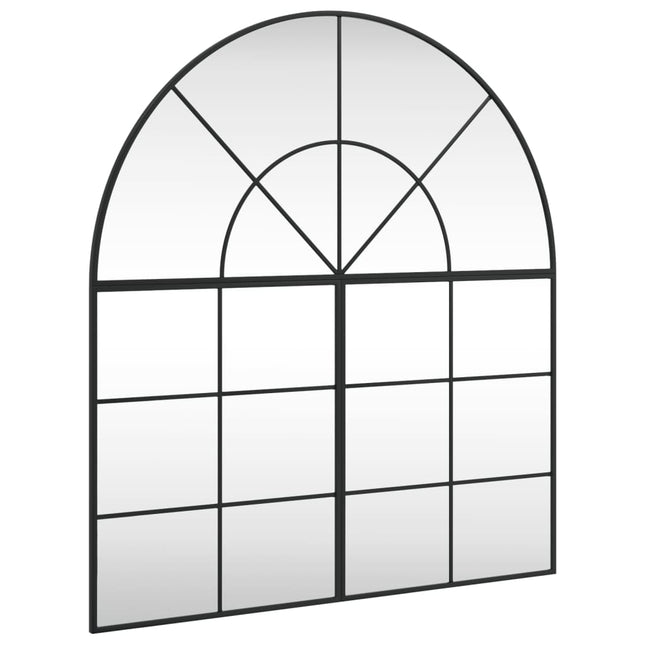 vægspejl 100x110 cm buet jern sort