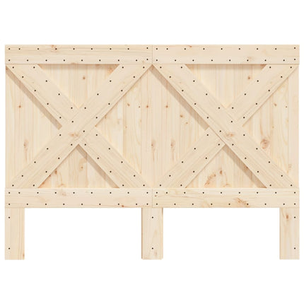 sengegavl 140x104 cm massivt fyrretræ