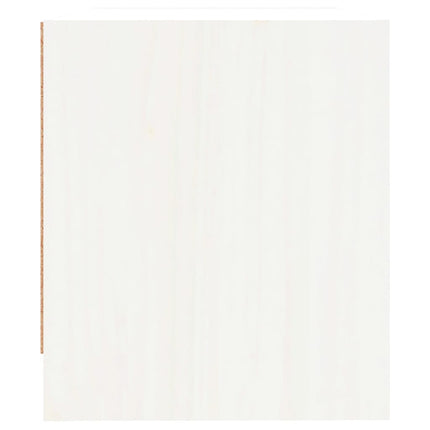 sengebord 40x31x35,5 cm massivt fyrretræ hvid