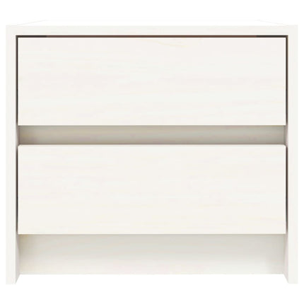 sengeborde 2 stk. 40x31x35,5 cm massivt fyrretræ hvid